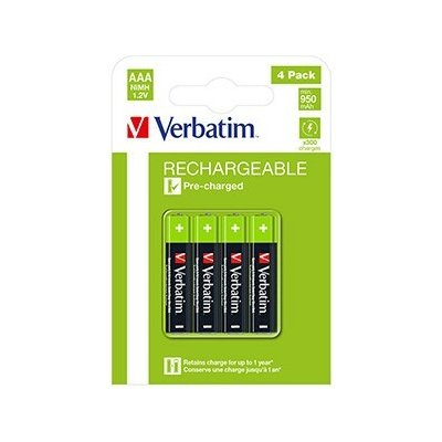 Verbatim 49514 Nabíjecí AAA (HR03), 950 mAh, 4ks – Zboží Živě