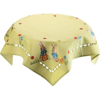 decoDoma Středový ubrus s výšivkou KRÁLÍČEK V MODRÉM SAKU 85 x 85 cm – Sleviste.cz