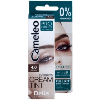 Delia Cosmetics Cameleo krémová profesionální barva na obočí 4.0 Brown 15 ml