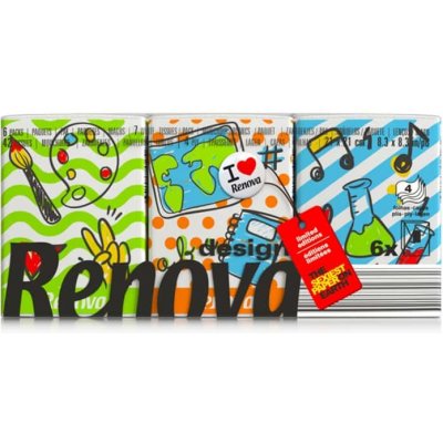 Renova Papírové kapesníčky Back To School 4-vrstvé 6 x 7 ks – Zboží Mobilmania