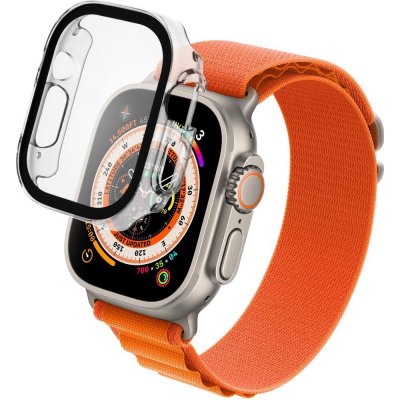 FIXED Pure 2v1 pouzdro s tvrzeným sklem pro Apple Watch Ultra 49 mm čiré FIXPUW-1029