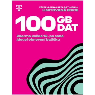 T-Mobile Twist SIM předplacená karta Limitovaná edice 100GB 2026 – Zboží Mobilmania