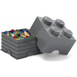 LEGO® úložný box 25 x 25 x 18 cm tmavě šedá – Zboží Mobilmania