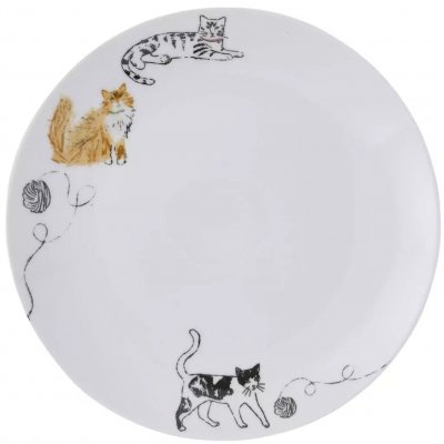 Ulster Weavers Porcelánový jídelní talíř Feline Friends 27 cm – Zboží Dáma