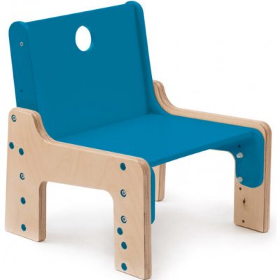 Mimimo dřevěná rostoucí židle Mare modrá