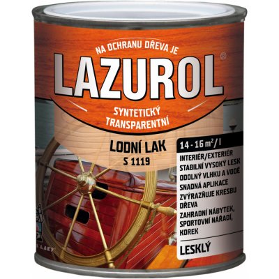 Lazurol S1119 odolný lak na dřevo 0,375 l bezbarvý – Hledejceny.cz