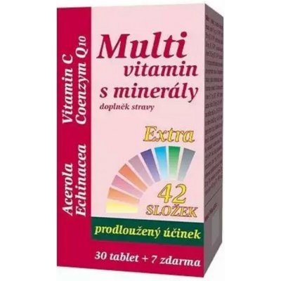 Multivitamín s minerály+extra C 37 tablet – Hledejceny.cz