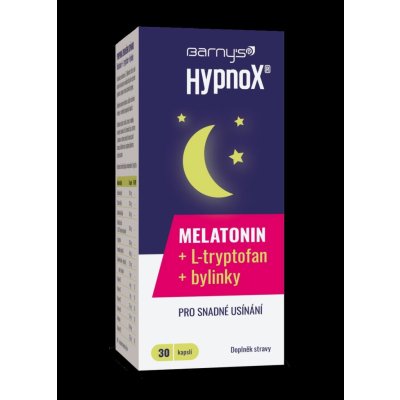 Barnys HypnoX MELATONIN+L-tryptofan 30 kapslí – Zboží Mobilmania