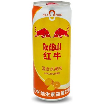 Red Bull Energetický nápoj s příchutí tropického ovoce bez cukru 325 ml – Zboží Dáma