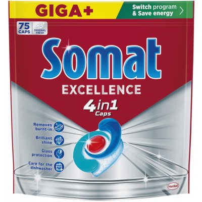 Somat Excellence kapsle do myčky 4v1 75 ks – Hledejceny.cz