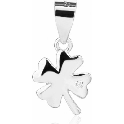 Nubis Stříbrný přívěsek čtyřlístek se zirkonkem NB 4636 – Hledejceny.cz
