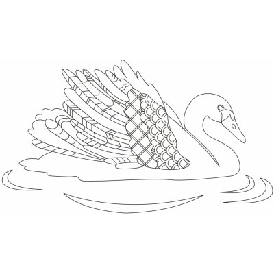 Pískohraní s.r.o. Šablona Labuť 210 x 297 mm – Zboží Dáma