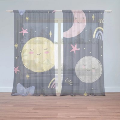 Sablio Záclony Dětské nebe: 2ks 150x250cm – Hledejceny.cz