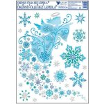 Anděl Přerov Okenní fólie vánoční s glitry Zvon 38 x 30 cm – Hledejceny.cz