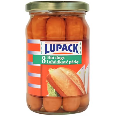 Lupack 8 holandských párků 270 g sklo