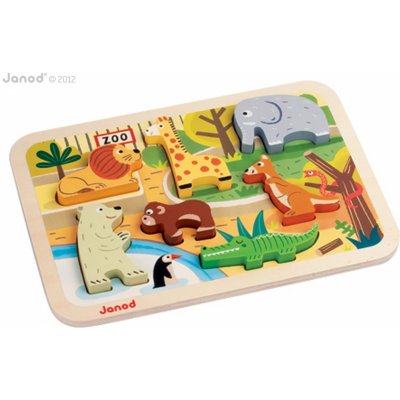 Janod puzzle Zvířátka v ZOO – Hledejceny.cz