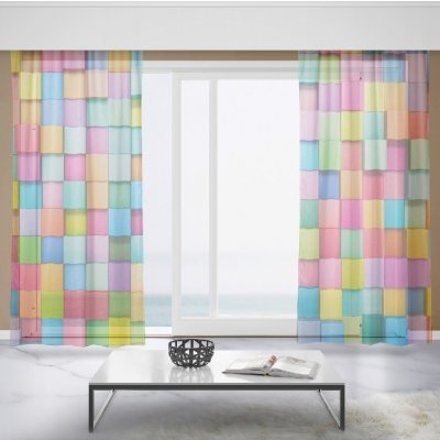 IMPAR Záclony Barevné kostky (Rozměr záclony: 150x250) – Hledejceny.cz