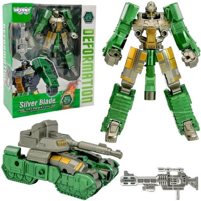 Woopie Transformující Robot 2v1 Silver Blade Tank – Zboží Mobilmania