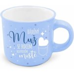 Nekupto Dárkový mini hrneček Báječný muž se srdcem na pravém místě 100 ml – Zboží Dáma