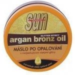 Vivaco Sun Argan Bronz Oil Glitter Aftersun Butter poopalovací máslo s arganovým olejem a třpytkami 200 ml – Zboží Dáma