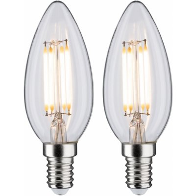 Paulmann P 28788 LED Filament svíčka 2x4,5W E14 2.700K teplá bílá – Hledejceny.cz