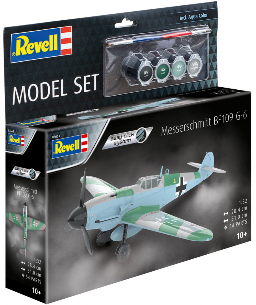 Revell Plastic ModelKit letadlo 04665 Messerschmitt Bf109 G-6 1:32