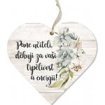 Maják Závěs 120mm srdce pane učiteli, děkuji ... – Hledejceny.cz