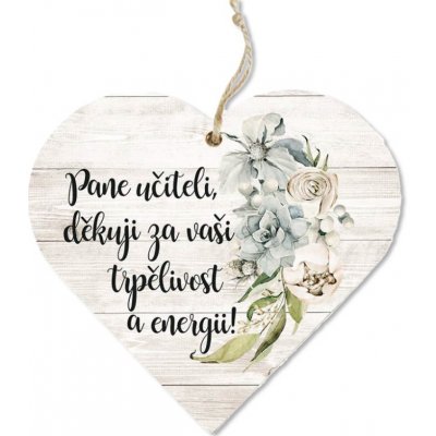 Maják Závěs 120mm srdce pane učiteli, děkuji ... – Hledejceny.cz