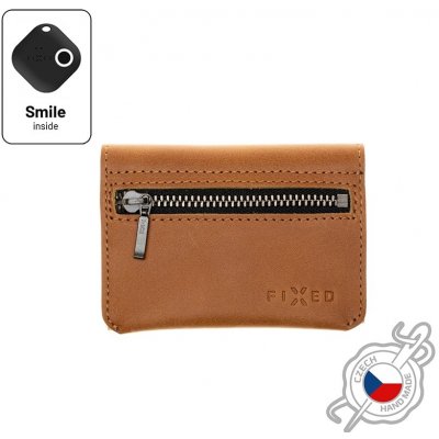 Fixed Kožená peněženka FIXED Smile Tripple se smart trackerem FIXED Smile Pro hnědá