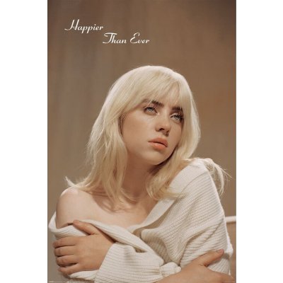 Plakát, Obraz - Billie Eilish - Happier Than Ever, 61 × 91.5 cm – Zboží Dáma
