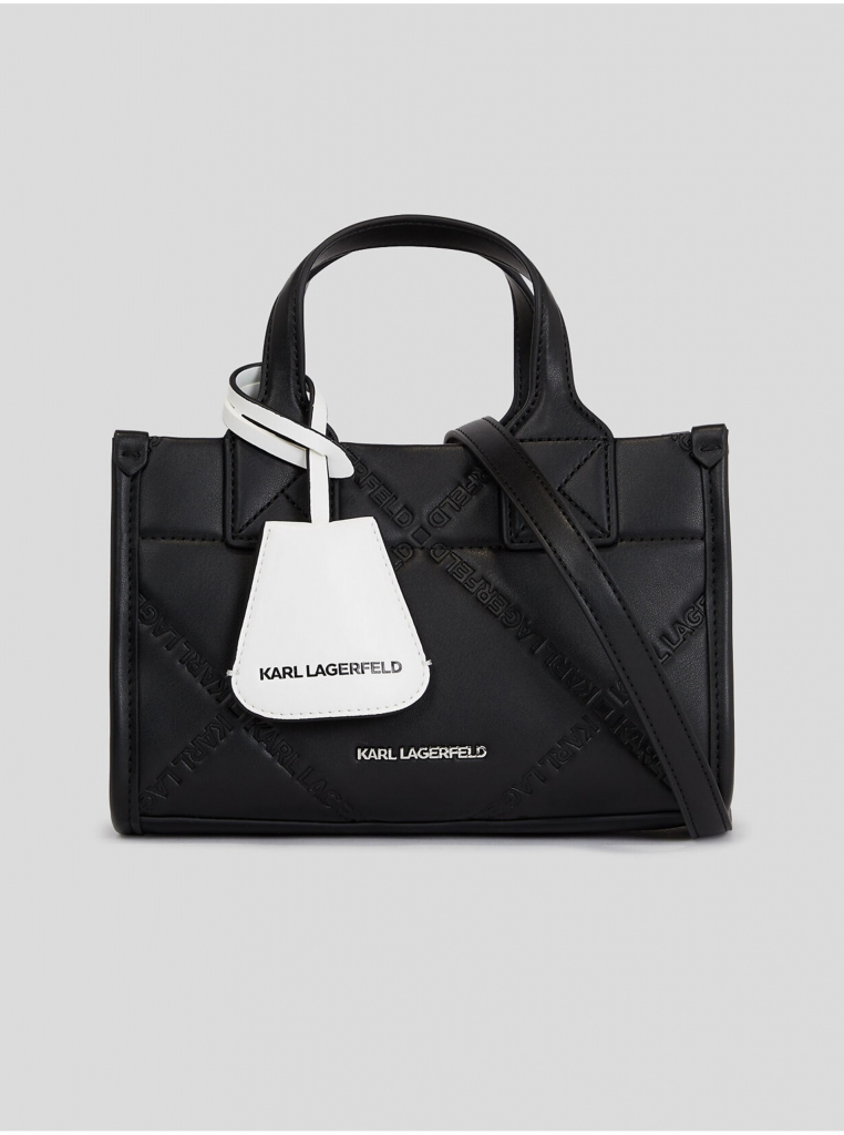 Karl Lagerfeld Černá dámská kabelka Skuare SM Tote Embossed