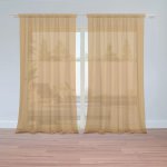 Sablio Záclony Okrová: 2ks 150x250cm – Hledejceny.cz
