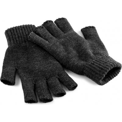 Beechfield rukavice pletené bez prstů šedá uhlová – Zboží Mobilmania