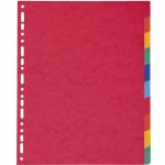 Rozlišovač Exacompta, A4 maxi, prešpán, mix barev, 10 ks – Zboží Živě