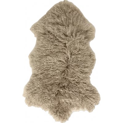 Esbeco Dekorační kožešina Tibet, pravá ovčí kůže, 100 × 70 cm, taupe FA11001301TTA – Zboží Dáma