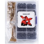 Prima-obchod Sada očí s pojistkou 142 sad, barva černá – Zboží Dáma