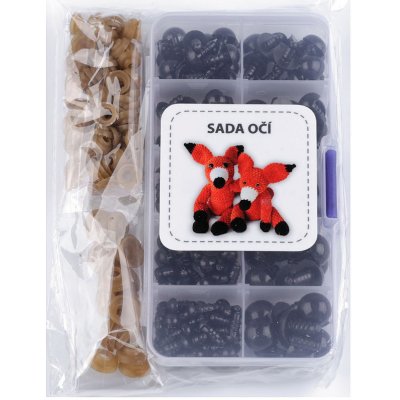 Prima-obchod Sada očí s pojistkou 142 sad, barva černá – Zboží Dáma