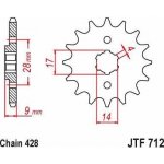 JT Sprockets JTF 712-13 | Zboží Auto