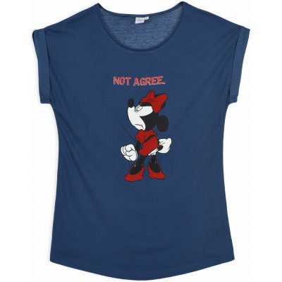 Dámské tričko DISNEY MINNIE NOT AGREE modré – Zbozi.Blesk.cz