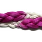 Kanekalon Easy Braid a Miss Rola Barva: HOTPLUM/WHITE (pink-white ombre, ombré růžová-bílá), Značka: Miss Rola – Zboží Dáma