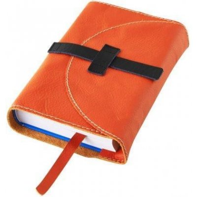 kožený obal se sponou kůže cihlová – Zbozi.Blesk.cz