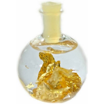 Nefertitis Lahvička se zlatem - dekorační flakonek 3 cm NF48076 - cca 3 cm – Hledejceny.cz