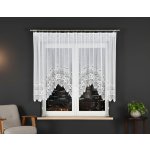 Dekorační oblouková krátká záclona na žabky NADIA 160 bílá 400x160 cm MyBestHome – Hledejceny.cz