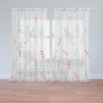 Sablio Záclony Tečkované čárky: 2ks 150x250cm – Hledejceny.cz