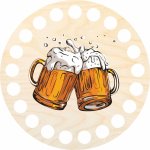 Chráněná dílna Dřevěný svět Podtácek 10 cm, pivo 01 – Hledejceny.cz