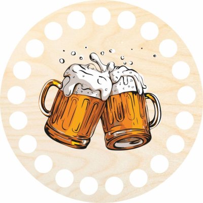 Chráněná dílna Dřevěný svět Podtácek 10 cm, pivo 01 – Hledejceny.cz