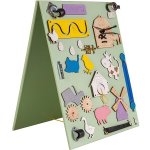 Kik KX4629 Dřevěná oboustranná manipulační tabule Farma – Hledejceny.cz