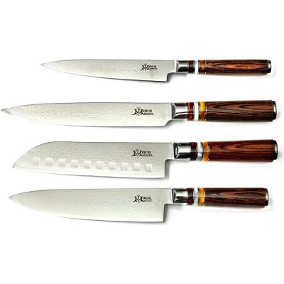 MaceMaker BORBONA SanMai Damaškové Kuchyňské nože sada 4 ks – Sleviste.cz