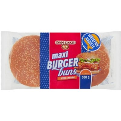 DAN CAKE Pšeničné rohlíky se sezamem na hamburgery 4 x 75 g – Zboží Dáma