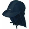Dětská kšiltovka Sterntaler Dětský UV klobouk s plachetkou plátno UV 50+ modrá